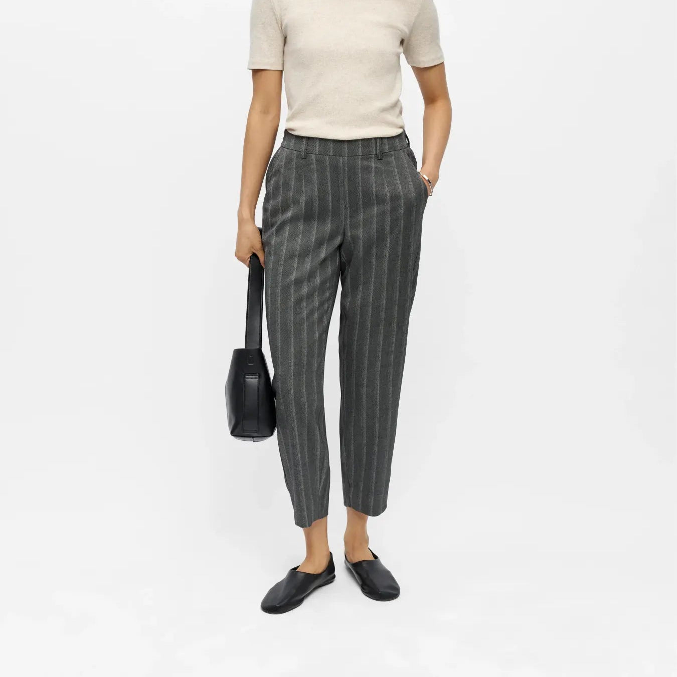 OBJLISA SLIM PANT AOP NOOS