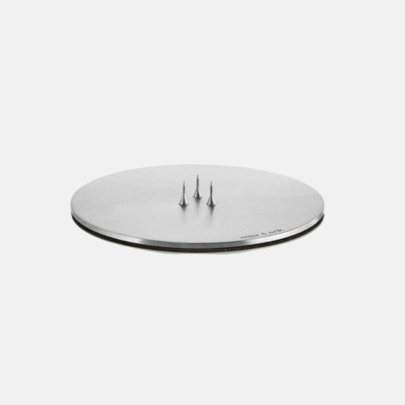 Kaarsenplateau Medium Zilver | MAT SILVER