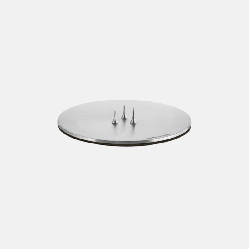 Kaarsenplateau Small Zilver | MAT SILVER