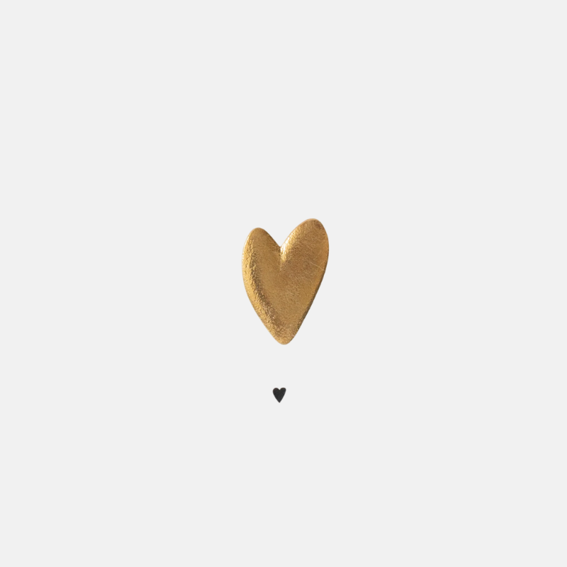 Brooch Heart Gold Plated