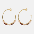 Afbeelding laden in Galerijviewer, Muse Rose Quartz Garnet Earrings