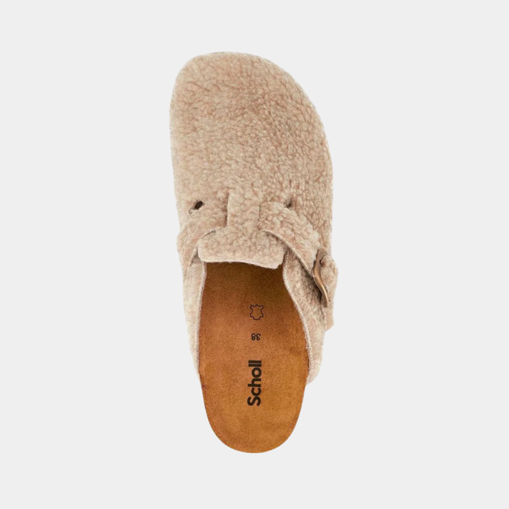 Fae vegan shearling clogs