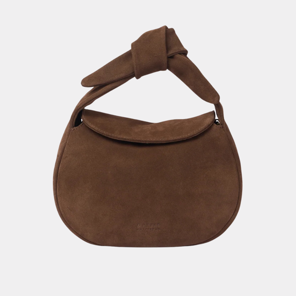 Coco croissant Bag Chocolate Suede