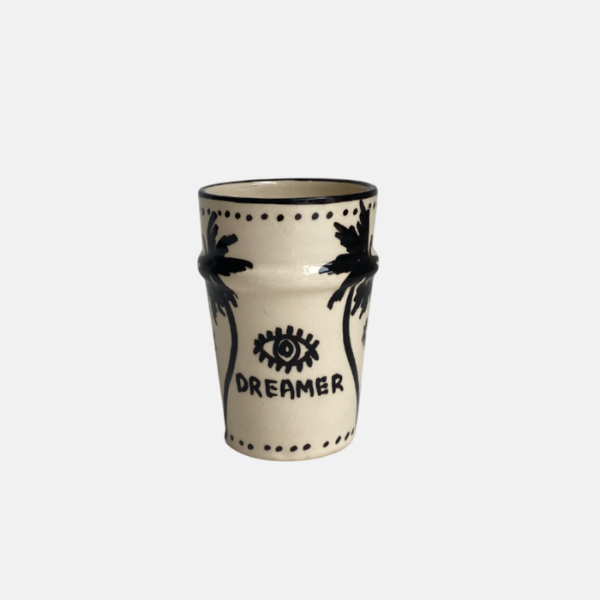 Moroccan small mug eye/palm