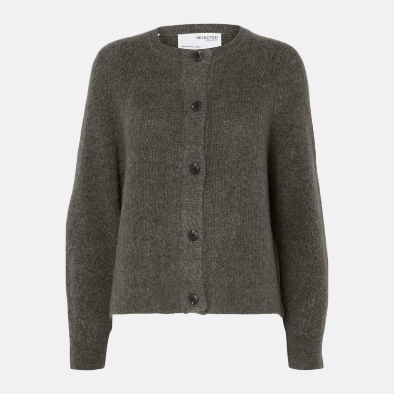 SLWLULU LS KNIT SHORT CARDIGAN NOOS