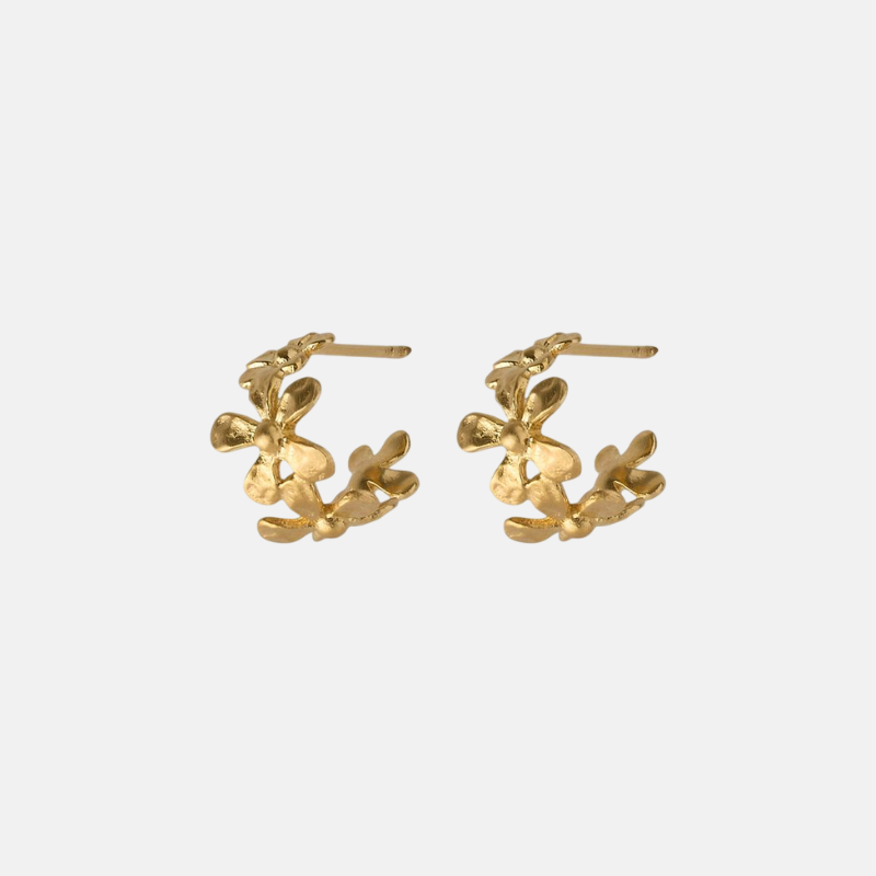 Wild Poppy Hoops