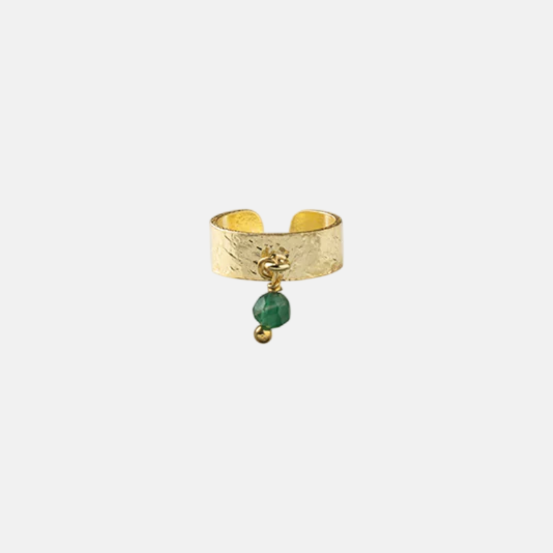 Gemstone Relief Ear Cuff Aventurine