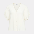 Load image into Gallery viewer, OBJFRAME 2/4 V-NECK RE TOP NOOS