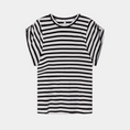 Afbeelding laden in Galerijviewer, strong shoulder tee modal stripes