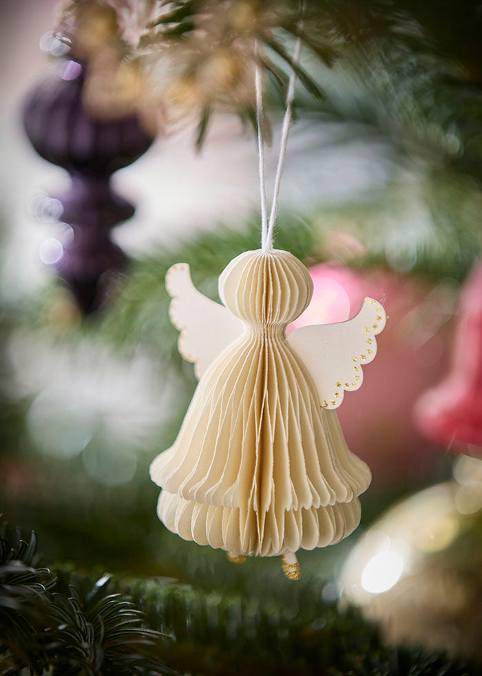 Honeycomb Angel 8,5cm Cream sfeerbeeld