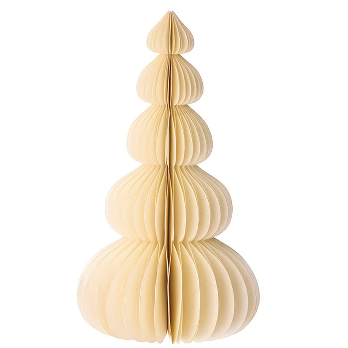 Honeycomb Tree Moonpine H40cm Shell - grote papieren kerstboom van Bungalow Denmark