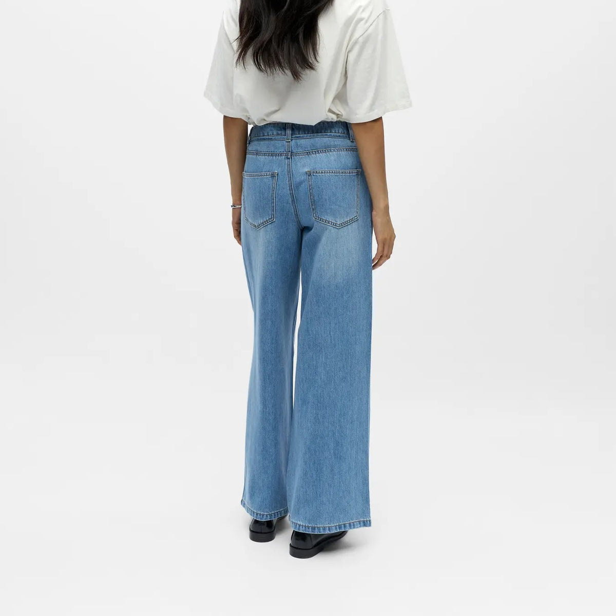 OBJROSIE MW WIDE JEANS NOOS