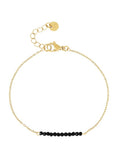 Afbeelding laden in Galerijviewer, Petite gemstone armband / zwart