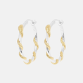 Afbeelding laden in Galerijviewer, Big Twisting Serpent Hoop Earrings