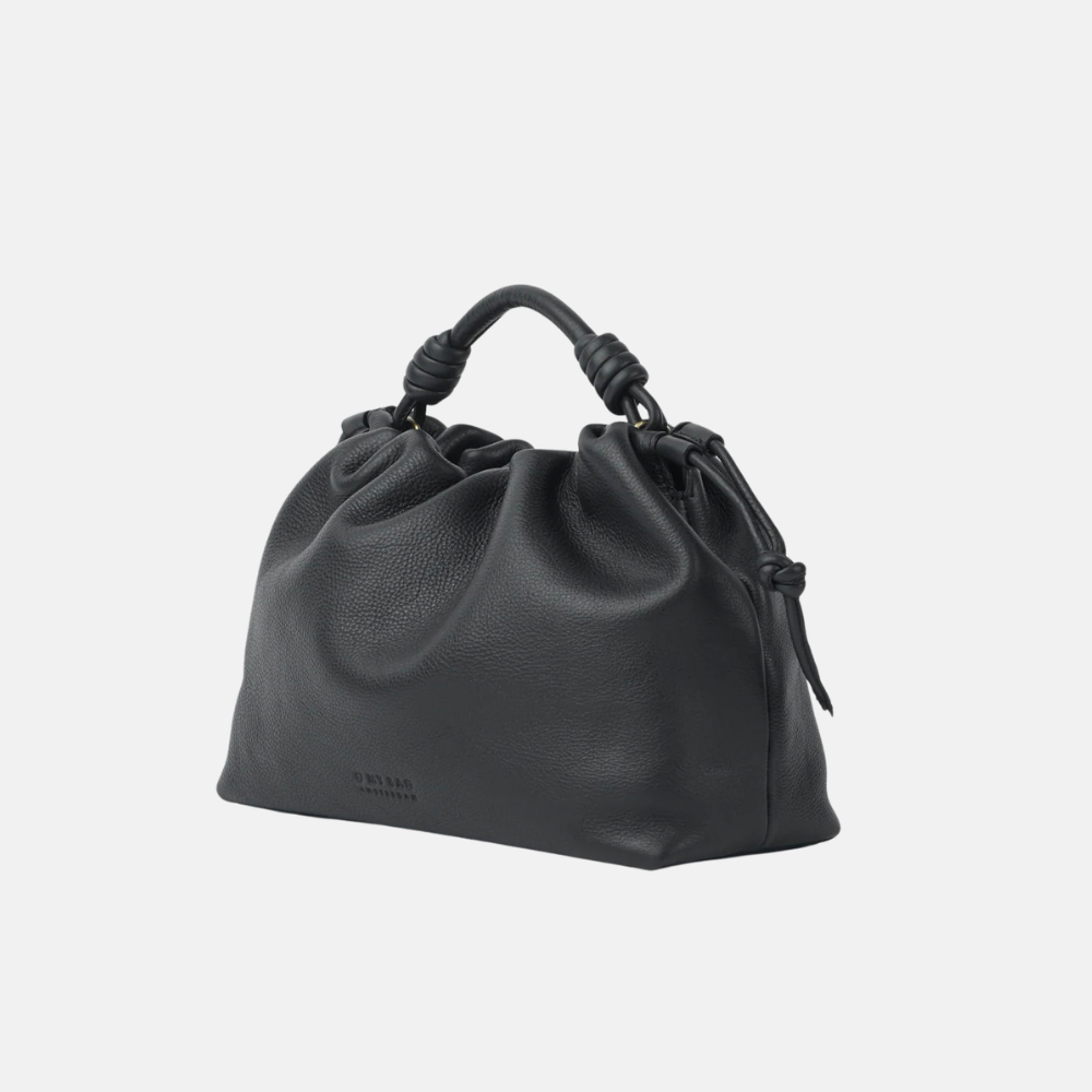 Kiki Midi Black Soft Grain Leather