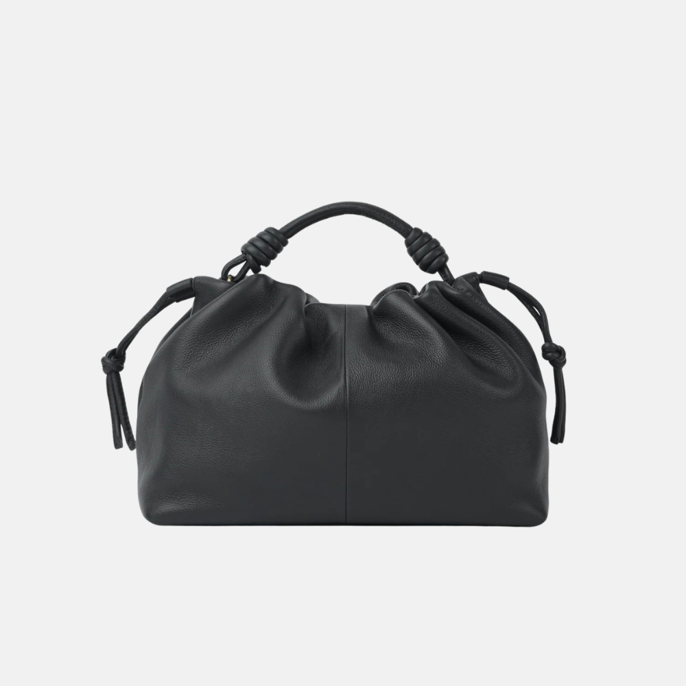 Kiki Midi Black Soft Grain Leather