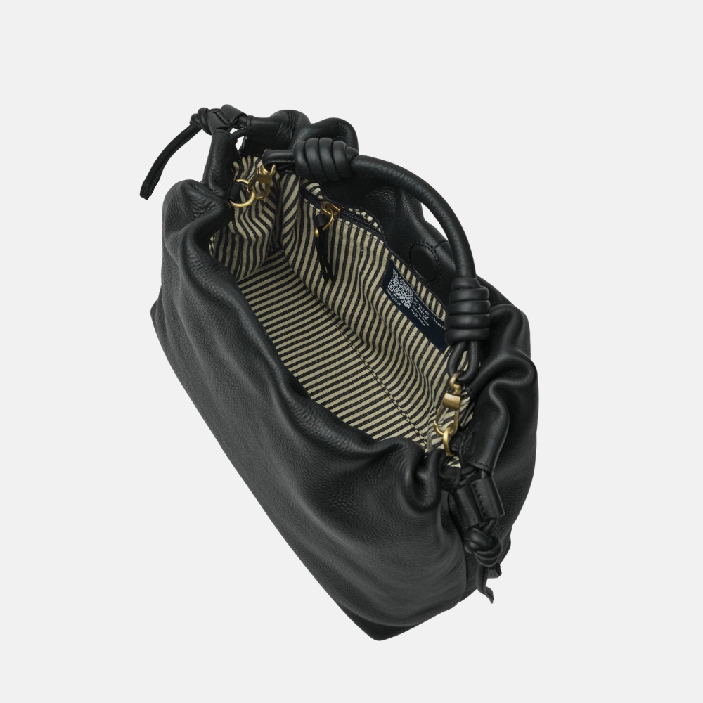 Kiki Midi Black Soft Grain Leather