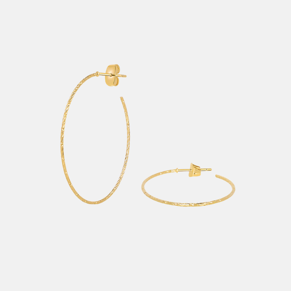 Glitter hoops ovaal