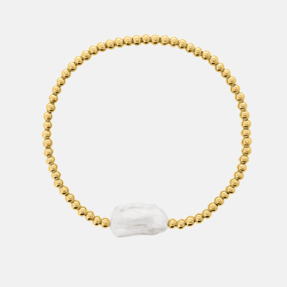 Bolletjes armband parel