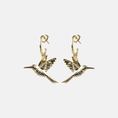Afbeelding laden in Galerijviewer, Rebel Hummingbird Citrine Earrings GP