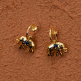 Afbeelding laden in Galerijviewer, Rebel Elephant Lapis Lazuli Earrings GP