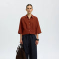Afbeelding laden in Galerijviewer, SLFCLEO REGULAR 3/4 CROPPED SHIRT B