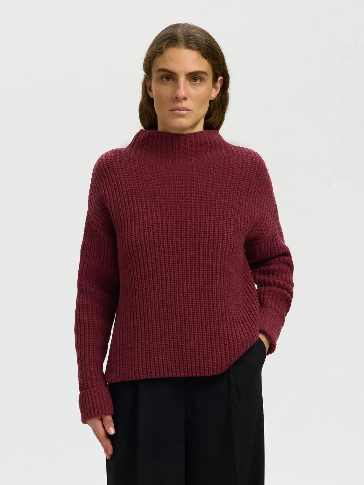 SLFSELMA SUS LS KNIT PULLOVER NOOS