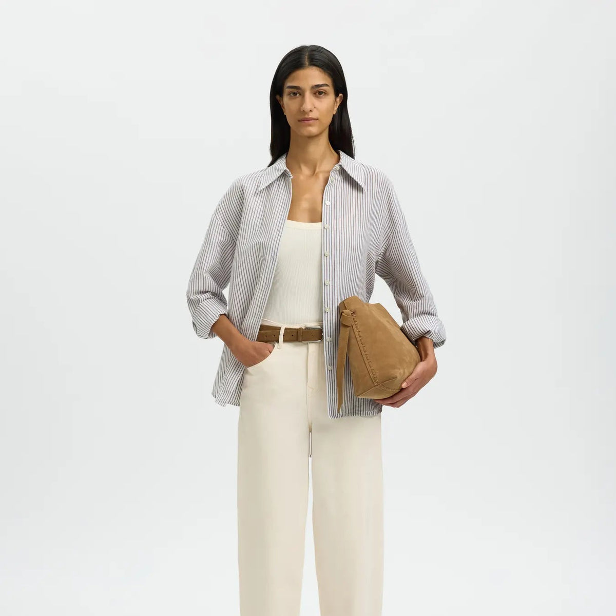 SLWCLEO OVERSIZE LINEN BLEND SHIRT NOOS