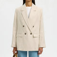 Afbeelding laden in Galerijviewer, SLWELIN-IDA DB LINEN BLAZER