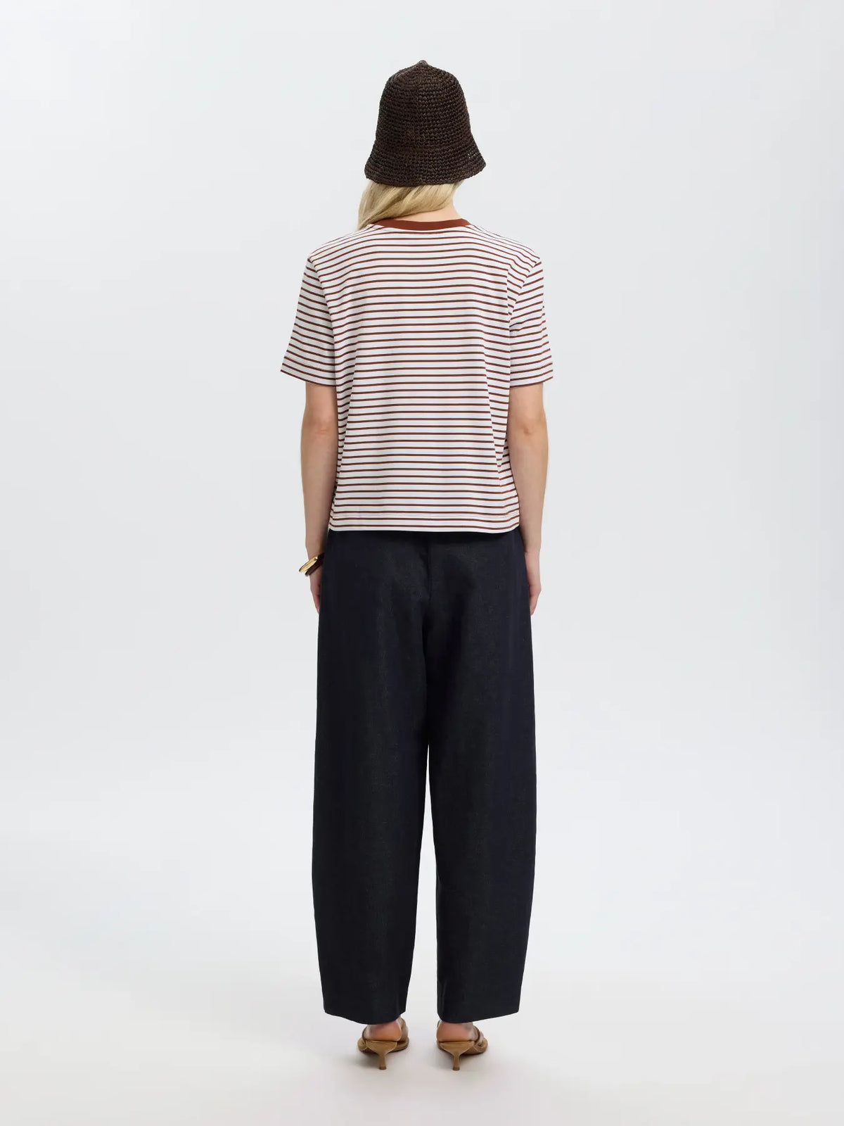 SLWESSENTIAL SS STRIPED BOXY TEE NOOS