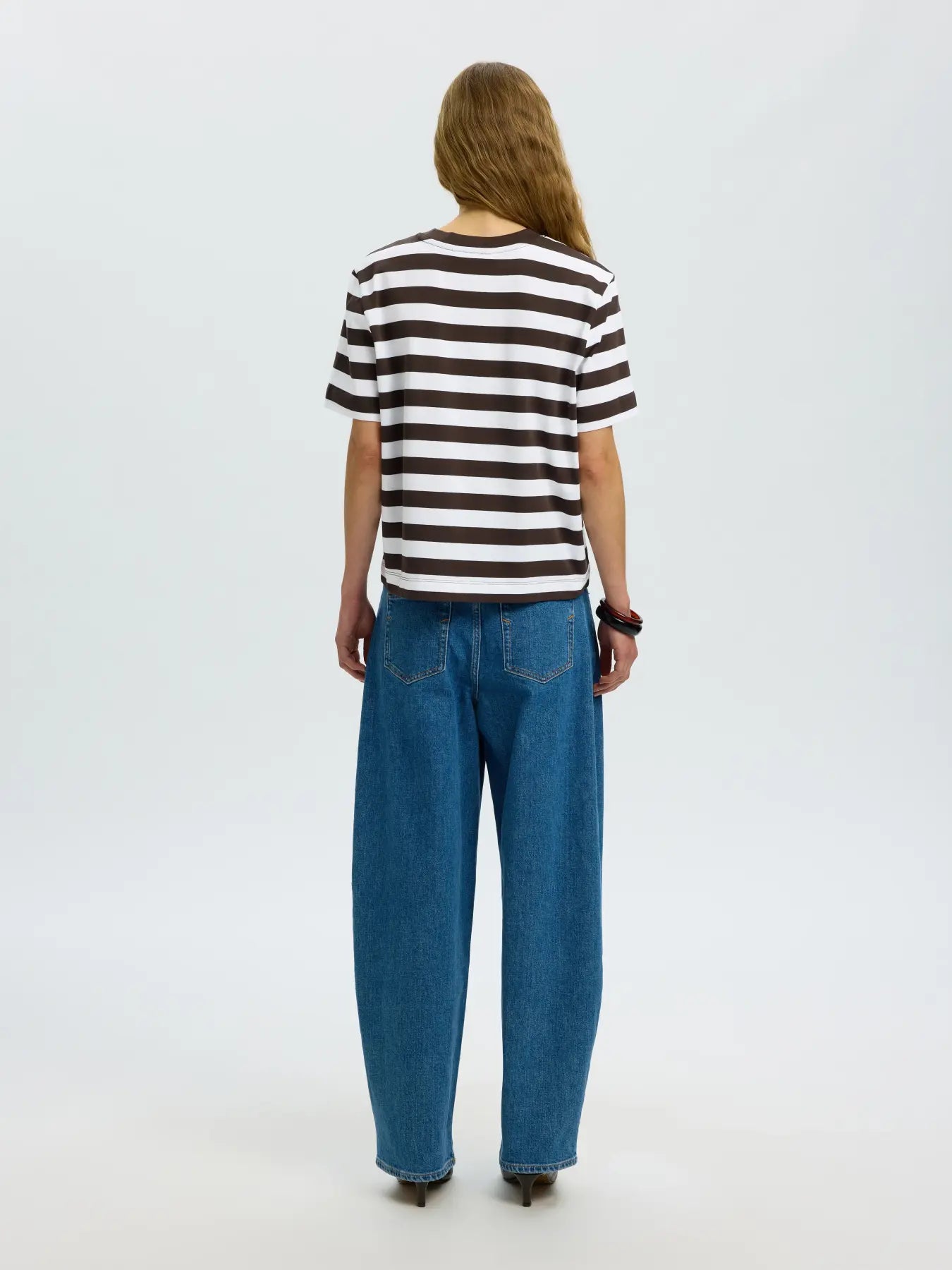 SLWESSENTIAL SS STRIPED BOXY TEE NOOS