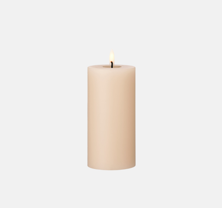 LED Pillar Candle | 15 cm | 1 st. | Ice Latte