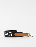 Afbeelding laden in Galerijviewer, Cavas logo strap black & cognac classic leather