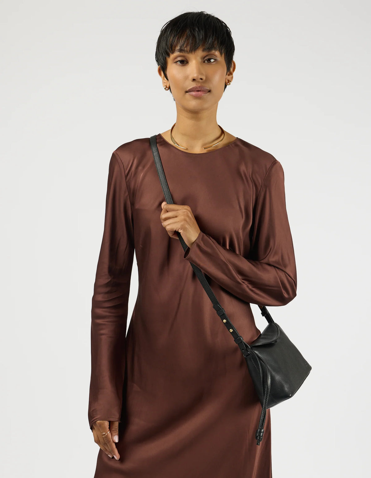Sienna Mini Black Soft Grain Leather