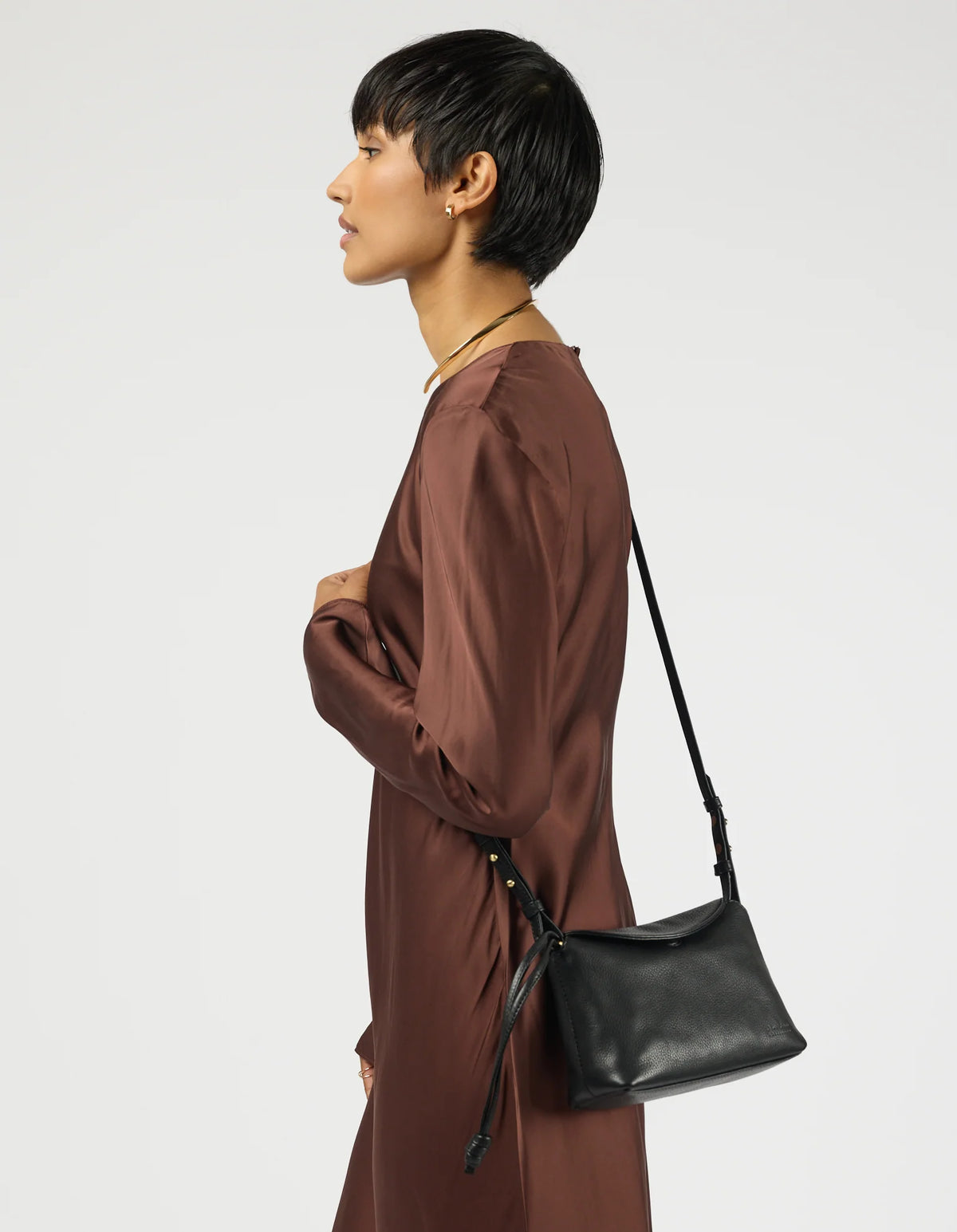 Sienna Mini Black Soft Grain Leather
