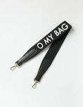 Load image into Gallery viewer, Canvas logo strap Black & Black