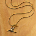 Load image into Gallery viewer, Wild Hummingbird Citrine Necklace GP