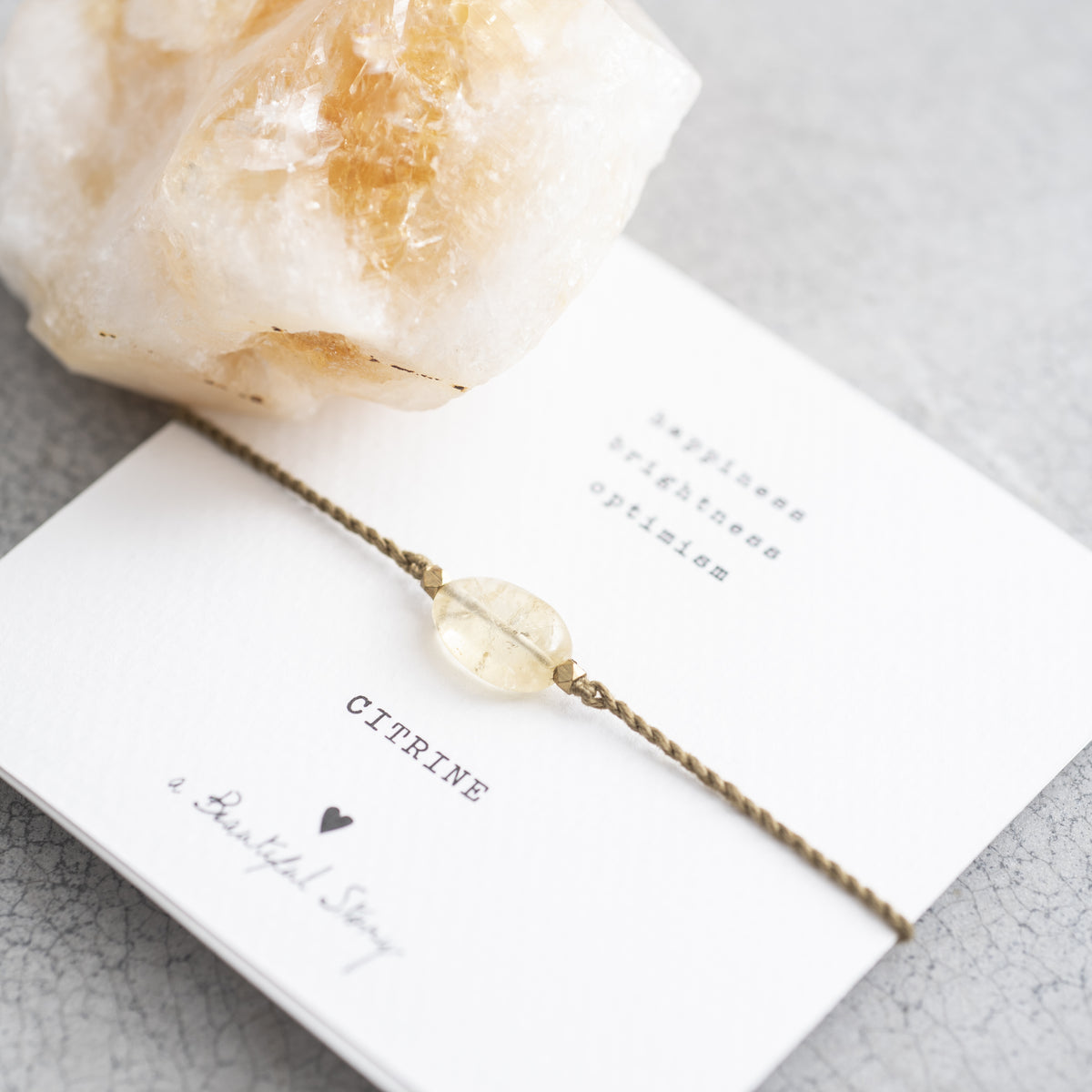 GEMSTONE CARD CITRINE