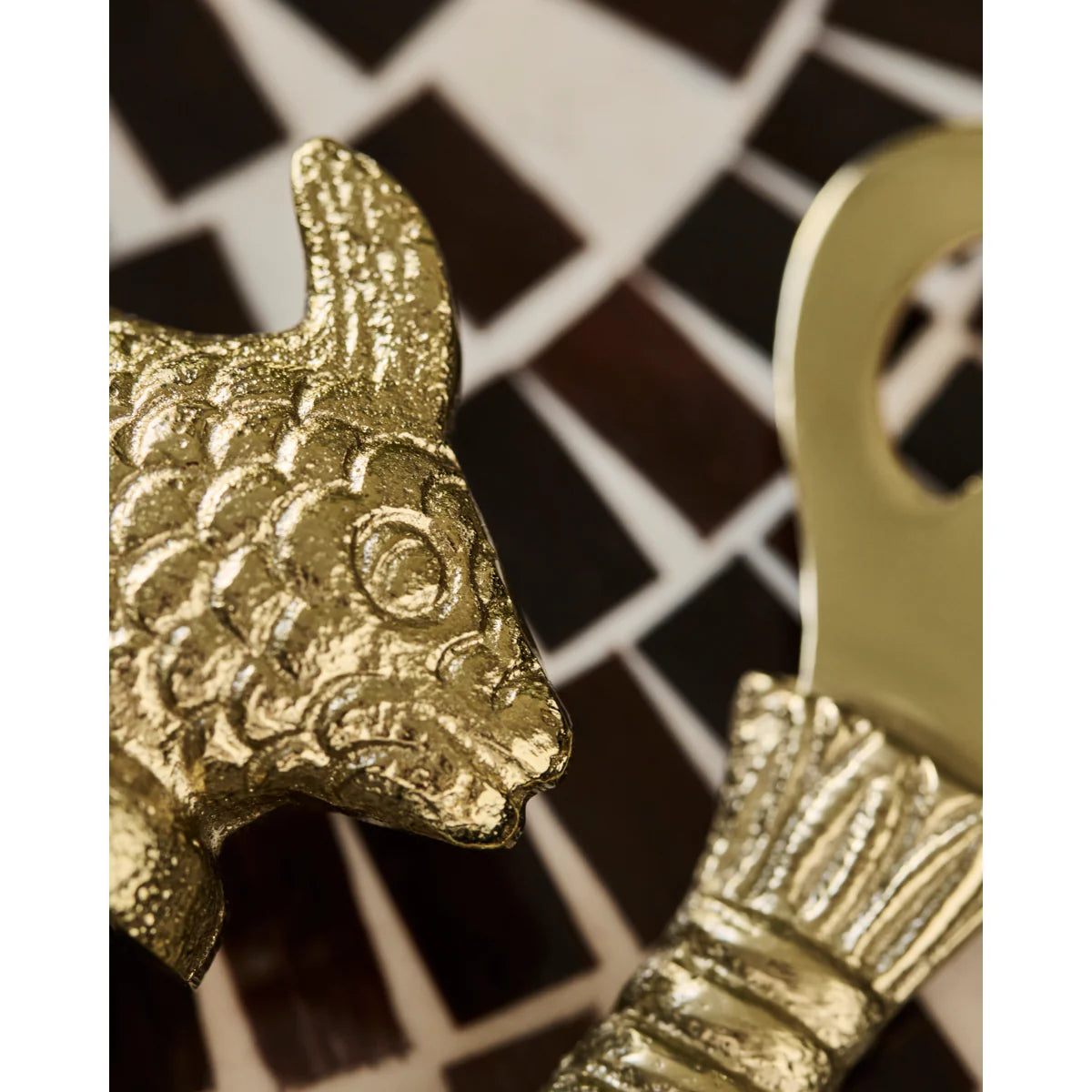 Bar set Fish, Antiek goud