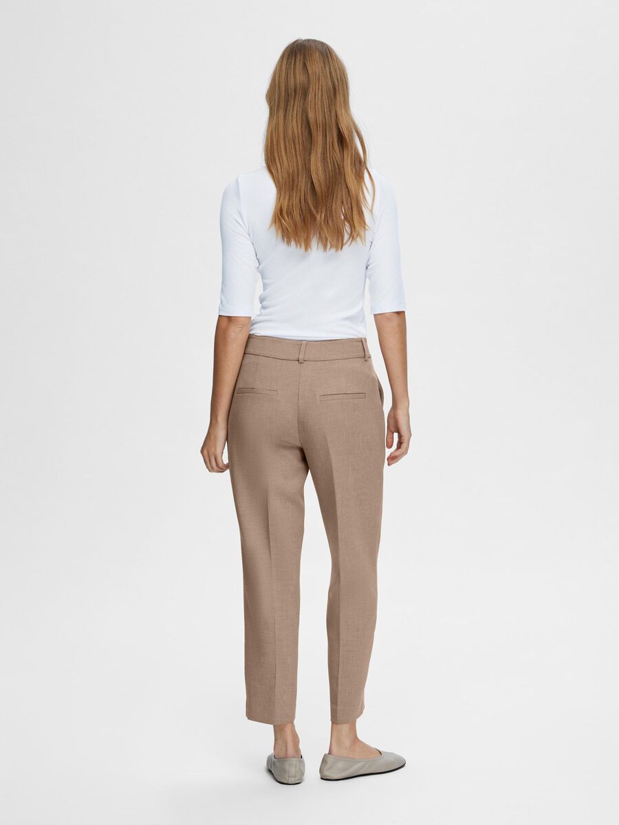 SLFRITA-RIA MW CROP PANT CAMEL MEL NOOS