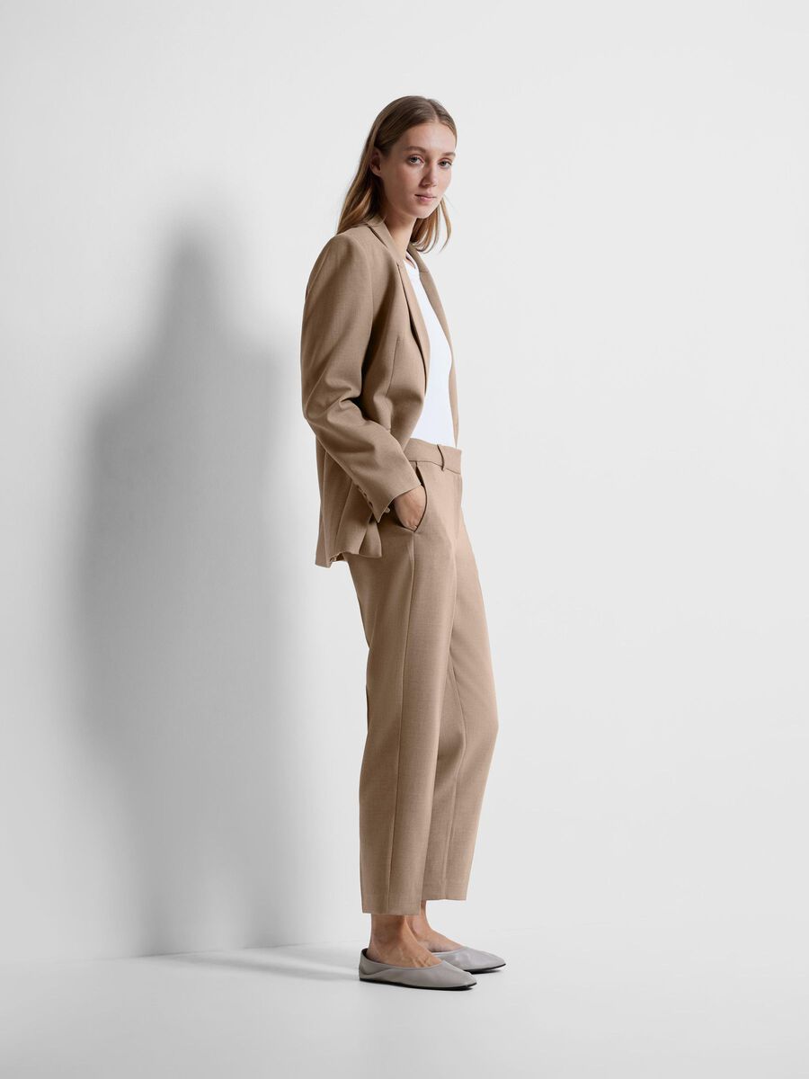 SLFRITA-RIA MW CROP PANT CAMEL MEL NOOS