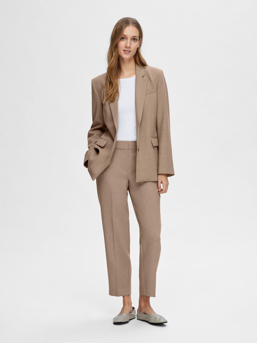 SLFRITA-RIA MW CROP PANT CAMEL MEL NOOS