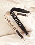 Load image into Gallery viewer, Shoulder Canvas logo strap White & Black Classic