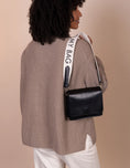 Load image into Gallery viewer, Shoulder Canvas logo strap White & Black Classic