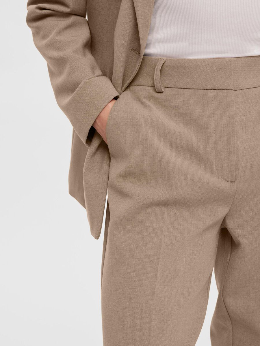 SLFRITA MW WIDE PANT CAMEL MLG N NOOS