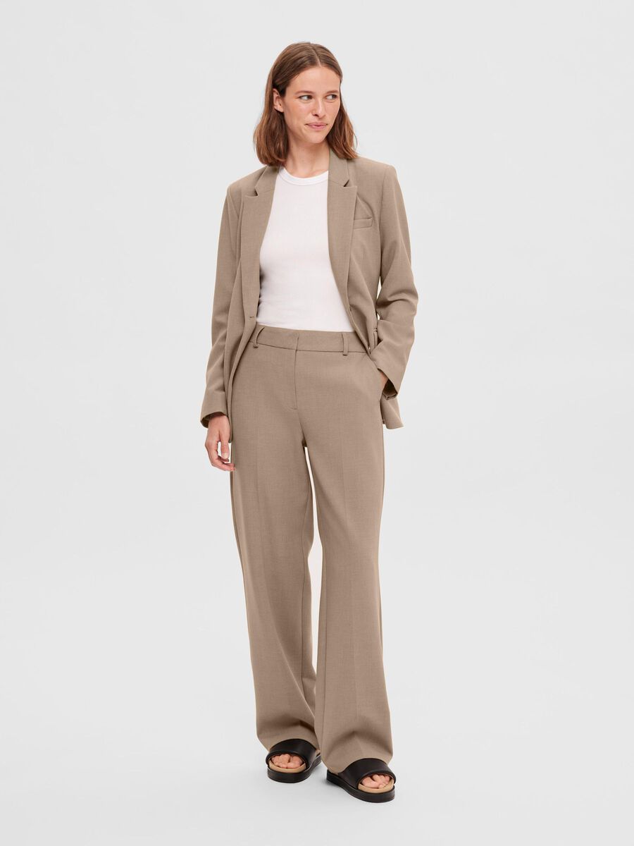 SLFRITA MW WIDE PANT CAMEL MLG N NOOS