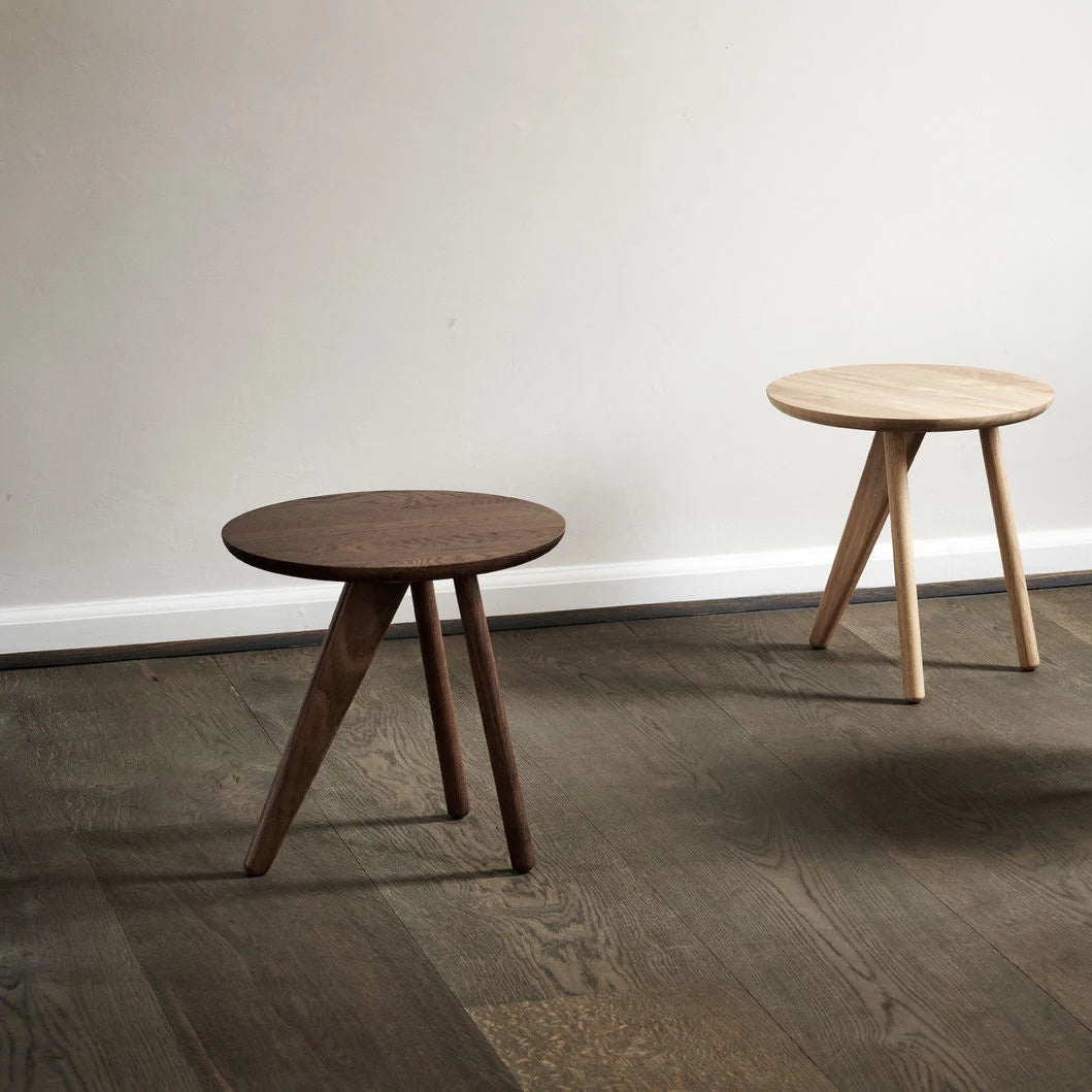 Fin Side Table Dark Smoked Oak