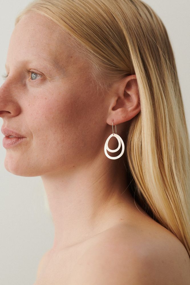 Small double drops earring