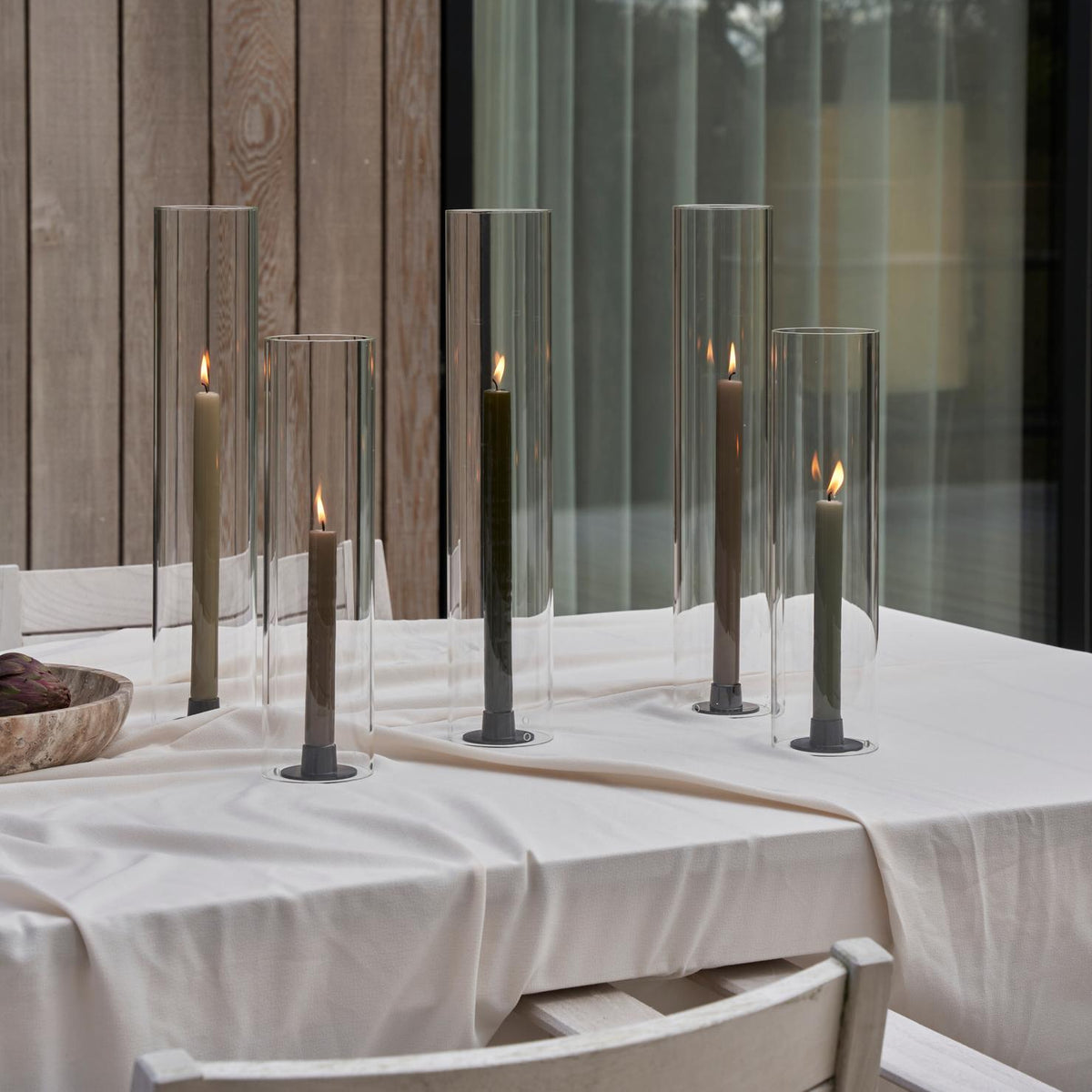 Kaarsenhouder Medium Black | MAT