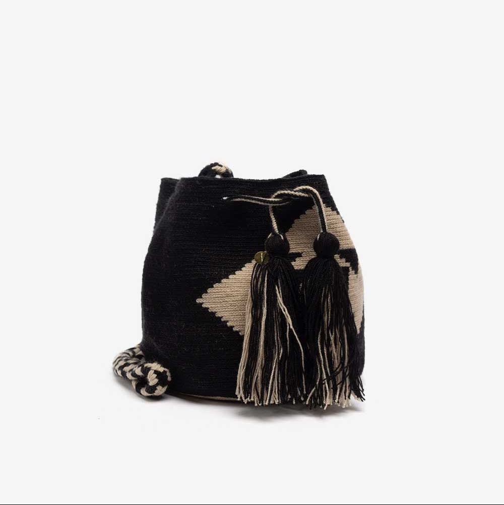 Crossbody Bag VULTURE Black & Beige